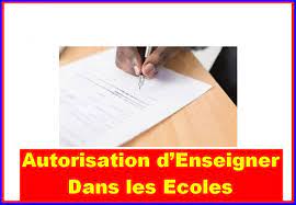 Autorisation d’enseigner dans les écoles privées: Dépôt ouvert