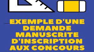 Demande manuscrite concours : Comment faire une bonne demande ?