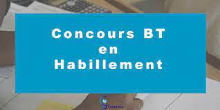 Concours BT Habillement 2024 Niveau BFEM – Dépôts ouverts
