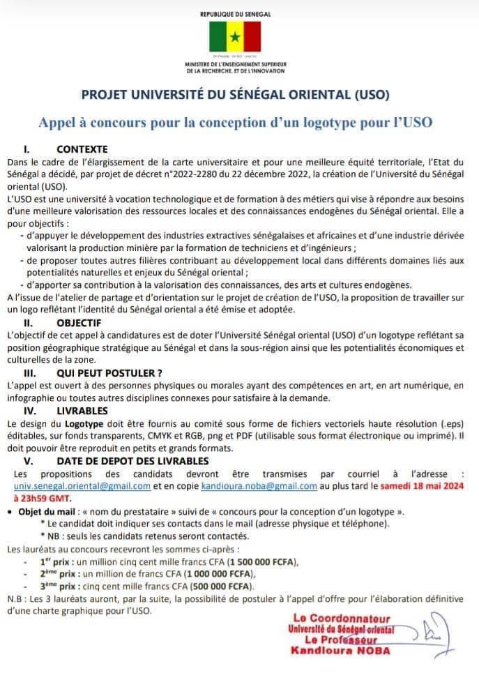 Concours USO – Conception d’un logotype 2024 – Dépôts ouverts