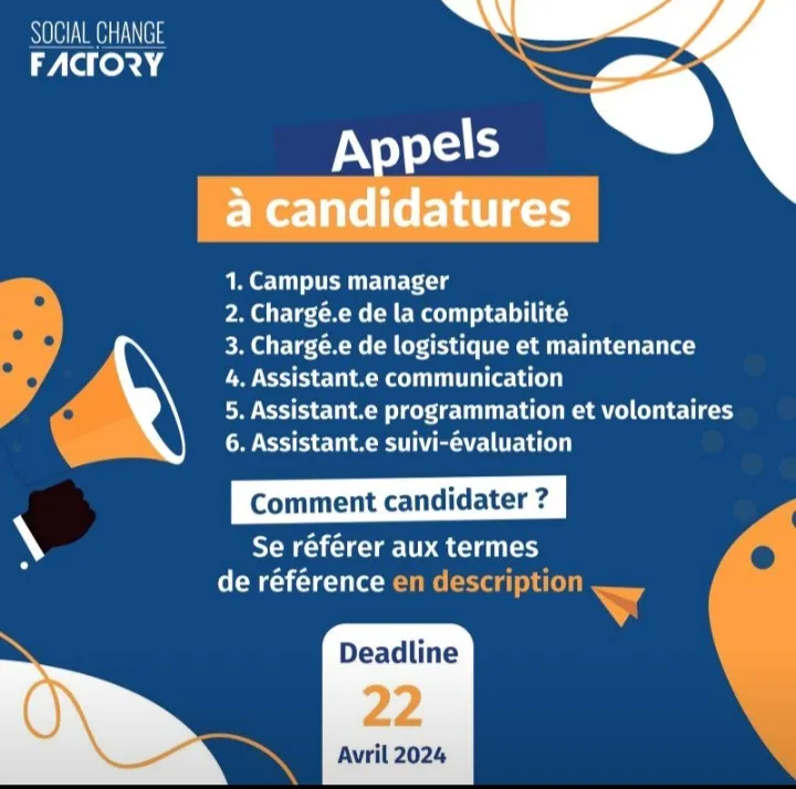 Social Change Factory recrute plusieurs jeunes