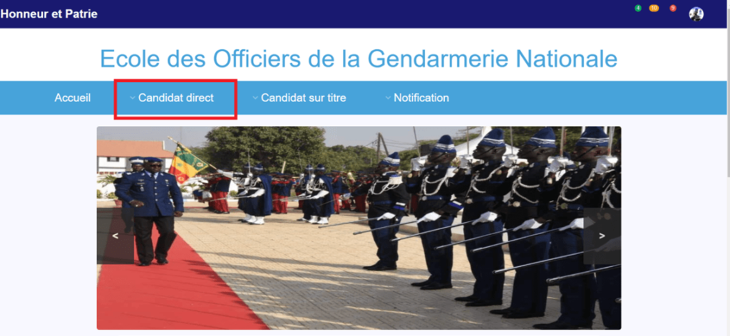 Concours Gendarmerie 2024 (EOGN) – Procédure d’inscription