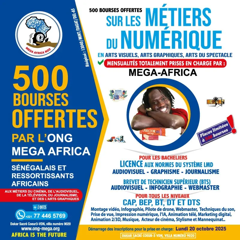 ONG MEGA Africa offre 500 Bourses d’Études au Service de la Jeunesse Africaine