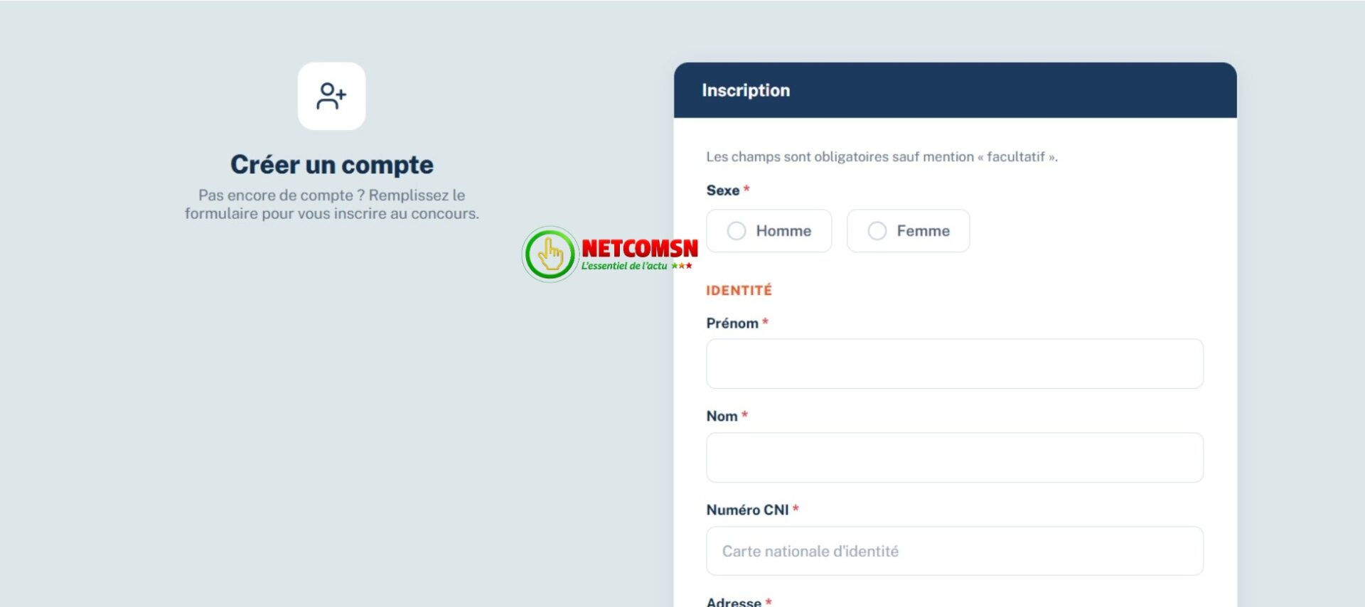 Comment remplir correctement le formulaire d'inscription au concours CREM 2026 ? Guide complet étape par étape